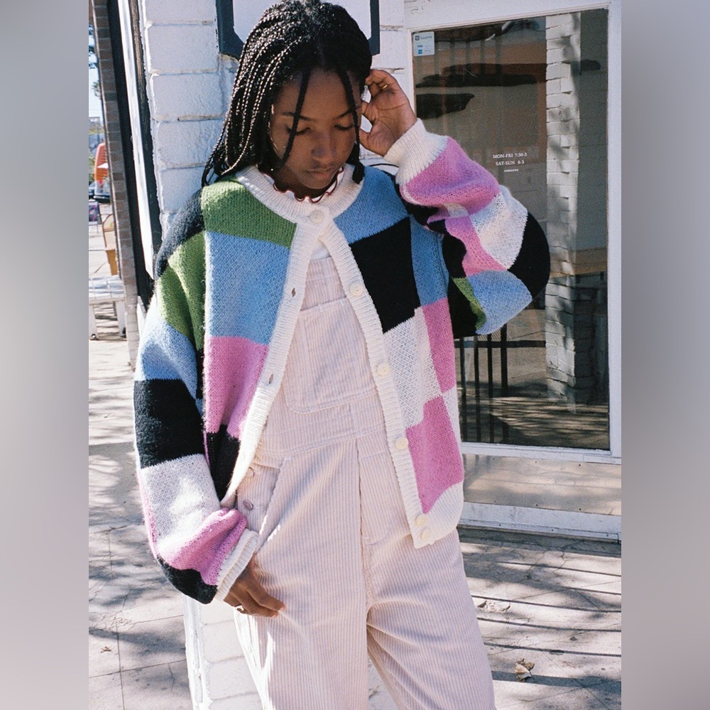 Lisa Says Gah Multicolor Knit Sweater